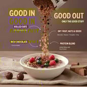 5 - MuscleBlaze High Protein Oats, 1 kg Cocoa Rich Chocolate