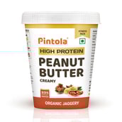 1 - Pintola High Protein Peanut Butter,  0.510 kg  Organic Jaggery Creamy 