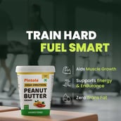 7 - Pintola High Protein Peanut Butter, 1 kg Unsweetened Creamy