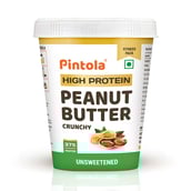 1 - Pintola High Protein Peanut Butter, 1 kg Unsweetened Crunchy