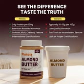 2 - Pintola All Natural Almond Butter,  Crunchy  0.2 kg 