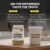 6 - Pintola All Natural Cashew Butter, Natural 0.350 kg