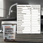 3 - Pintola Dark Chocolate Performance Series Peanut Butter,  1 kg  Crunchy 
