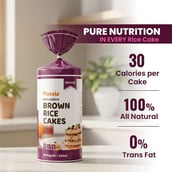 2 - Pintola Wholegrain Brown Rice Cakes,  Multigrain Salted (Pack of 2)  130 g 