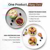 6 - Pintola Wholegrain Brown Rice Cakes,  Unsalted (Pack of 4)  130 g 