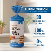 2 - Pintola Wholegrain Brown Rice Cakes,  Lightly Salted (Pack of 2)  130 g 