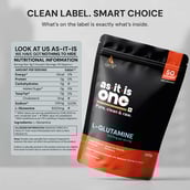 5 - AS-IT-IS Nutrition L Glutamine,  0.55 lb  Unflavoured 