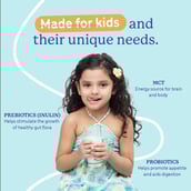 Supermilk Gritzo Weight+ for 2-6 Yrs Boy & Girl Personalized Protein & Nutrition Drink Mix, 400 g Double Chocolate