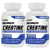 NutriJa Micronized Creatine, Unflavoured (Pack of 2) 90 capsules