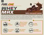 4 - Fuel One Whey Max,  2.2 lb  Triple Chocolate