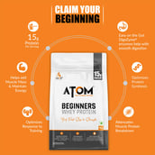 6 - AS-IT-IS Nutrition ATOM Beginners Whey Protein,  2.2 lb  Choco Hazel Fusion 