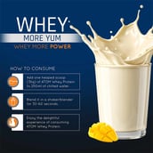 8 - AS-IT-IS Nutrition ATOM Whey Protein with Enzymes, 8.8 lb Mango Fusion
