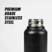 7 - MuscleBlaze Stainless Steel Water Bottle, Black 1 L