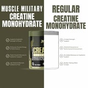 5 - Muscle Military Micronised Creatine Monohydrate,  Unflavoured  0.22 lb 
