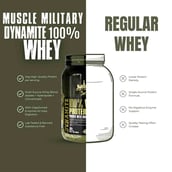 5 - Muscle Military Dynamite 100% Whey Protein Blend,  2.2 lb  Irish Chocolate 