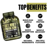 6 - Muscle Military Dynamite 100% Whey Protein Blend,  4.4 lb  Alphonso Mango 