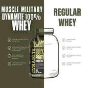 5 - Muscle Military Dynamite 100% Whey Protein Blend,  4.4 lb  Fruity Pebbles 