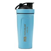6 - MuscleBlaze Stainless Steel Shaker,  Blizzard Blue  700 ml 