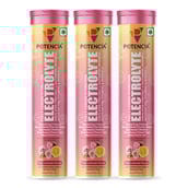 1 - Potencia Electrolyte Effervescent,  15 tablet(s)  Rose Lemonade (Pack of 3) 