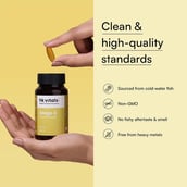 9 - HealthKart HK Vitals Omega 3 1000mg with 180mg EPA and 120mg DHA,  90 capsules