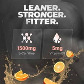 3 - Nutrabay Pro Liquid L-Carnitine + Vitamin B5,  450 ml  Orange 