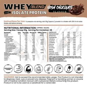 4 - White Wolf Whey Blend,  2.2 lb  Irish Chocolate 