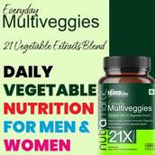 4 - NutraMarck Everyday Multiveggies,  60 capsules  Unflavoured 