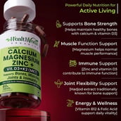 4 - Health Veda Organics Calcium Magnesium Zinc, 60 tablet(s) Unflavoured