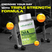 3 - Health Veda Organics ZMA, 60 tablet(s) Unflavoured