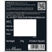 5 - MuscleBlaze Pre Workout WrathX,  0.59 lb  Natty Berries (Pack of 15) 