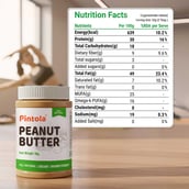 3 - Pintola All Natural Peanut Butter,  1 kg  Creamy 