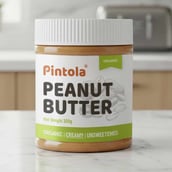 1 - Pintola Organic Peanut Butter, 0.350 kg Creamy