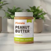 1 - Pintola Organic Peanut Butter, 1 kg Creamy