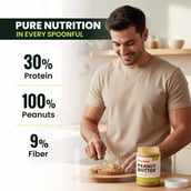 3 - Pintola Organic Peanut Butter, 1 kg Crunchy