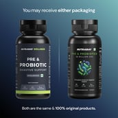 2 - Nutrabay Wellness Pre & Probiotic Digestive Support, 60 capsules (50 Billion CFUs)