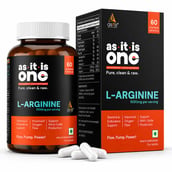 1 - AS-IT-IS Nutrition L Arginine 1000mg,  60 capsules 