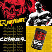 8 - Mutant Hardcore BCAA, 0.859 lb 30 Servings Grape
