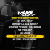 4 - Mutant Mass Extreme 2500 Muscle Mass Gainer, 6 lb Triple Chocolate
