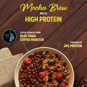 4 - MuscleBlaze High Protein Muesli, 400 g Blue Tokai Mocha Brew