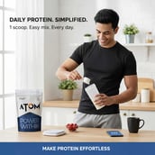 4 - AS-IT-IS Nutrition ATOM PWR Whey Protein XL, 4.4 lb Double Rich Chocolate