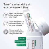 3 - Glutone Hydra Mouth Melt L-Glutathione with Ceramosides, for Glowing Hydrated Skin 10 sachets/pack
