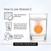 3 - Glutone C Glutathione & Vitamin C Effervescent,  Unflavoured (Pack of 2)  15 tablet(s) 