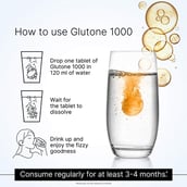 6 - Glutone 1000 Setria Glutathione Effervescent,  Unflavoured (Pack of 2)  15 tablet(s) 