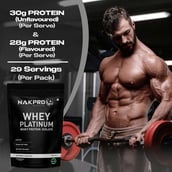 4 - Nakpro Whey Platinum Whey Protein Isolate, 2.2 lb Strawberry