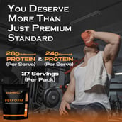 4 - Nakpro Perform Whey Protein Concentrate, 2.2 lb Double Rich Chocolate
