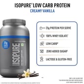 2 - Isopure 100% Whey Protein Isolate with Less Than 1.5 Grams Carbs, 2.2 lb Creamy Vanilla