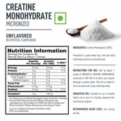8 - Isopure 100% Creatine Monohydrate,  Unflavoured  0.55 lb 