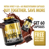 3 - One Science Nitra Whey Tiger Combo Pack, 4 lb Neapoliten Ice Cream with Daily Multivitamin 60 Capsules