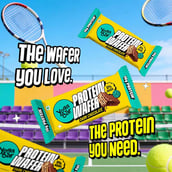 4 - Yogabar Protein Wafer (10g Protein), 10 bar(s) Dark Chocolate