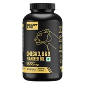 1 - BeastLife Omega-3 6 & 9 Flaxseed Oil 1000mg,  60 capsules 